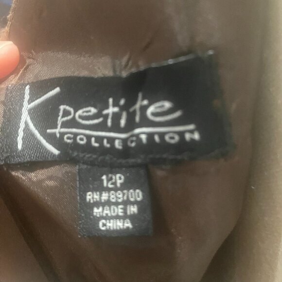 Chocolate Brown Fit & Flare Linen Dress - Picture 12 of 13